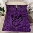 thumbnail image 2 of Castle Fairy Teens Female Men Animal Dragon Queen Sheet Sets,Abstract Hippie Bed Set, 2 of 7