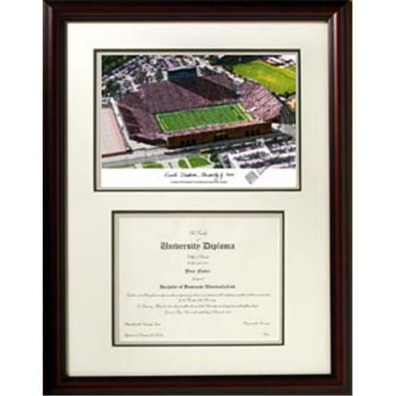 Campusimages IA997LV Lowa Hawkeyes Kinnick Stadium Legacy Scholar Diploma Frame