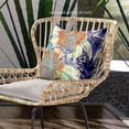 thumbnail image 3 of Hawaii Floral Duo Indoor/Outdoor Pillow with Removable Cover in Blue Yellow Red16x16, 3 of 5