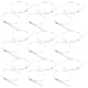 thumbnail image 4 of 100 extensores de valla de metal para perros, listones de valla de eslabones de cadena, 4 of 7