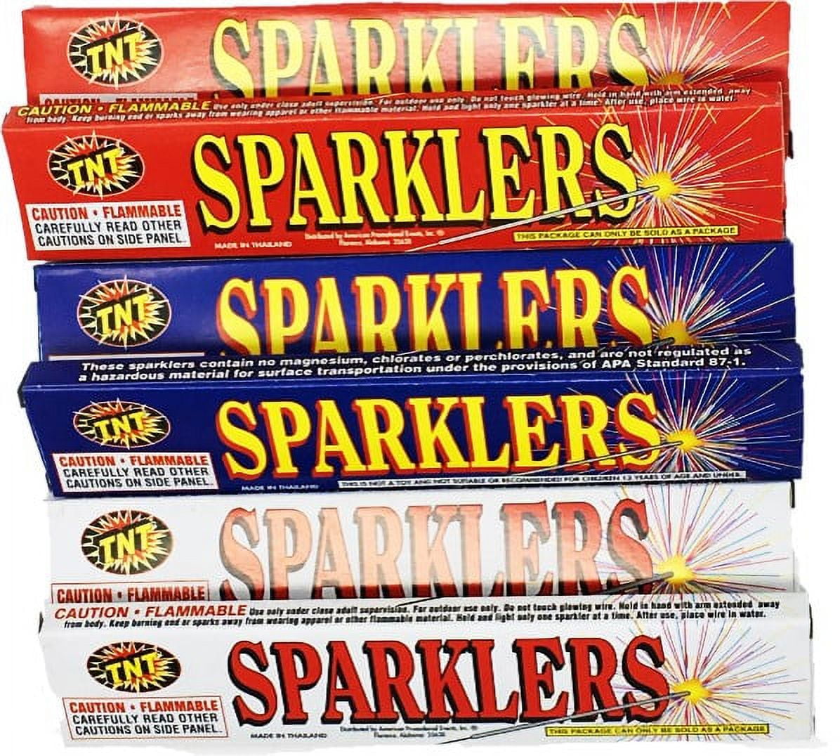 (2 pack) Sparklers, Brand TNT Fireworks, Novelty Gold Sparks, Party