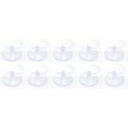 thumbnail image 1 of Swivel Hooks Clear Plastic Suction Cups - 30 mm, Set of 10,Clear, For Glass Windows, Windshield, Tile, Kitchen, Bathroom Mirror, Shower Wall, Terrarium, Car Window, Office, Hangers, Kitchen, Office, 1 of 5