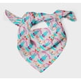 thumbnail image 3 of Bimba Gray Text & Bunny Kids Pure Silk Printed Head Bandanas Summer Neck Wrap Scarf 40 x 40 Inches, 3 of 6