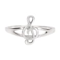 thumbnail image 2 of Euphony Bliss Music Note Ring Sterling Silver Size 7, 2 of 3
