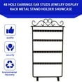 thumbnail image 3 of 48 Hole Earrings Ear Studs Jewelry Display Rack Metal Stand Holder Showcase, 3 of 7