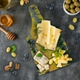 thumbnail image 5 of Fall Cutting Board, Colorful Aspen Forest in Colorado Rocky Mountains Western Wilderness USA Theme, Tempered Glass Cutting and Serving Board, Wine Bottle Shape, Green Yellow Grey, by Ambesonne, 5 of 5