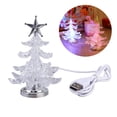thumbnail image 1 of Glowing Christmas Tree LED Light USB Night Light RGB 7 Color Flashing Light Table Lamp Decorative Bedside Lamp for Home Decor Christmas Gifts (Silver Tree Top), 1 of 9