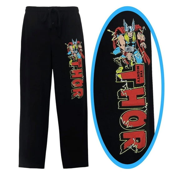 Thor Pjthorlogojkirby-Xlarge -40-42 Pantalon Kirby Pyjama avec Logo Thor pour Homme - Extra Large 40-42