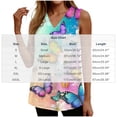 thumbnail image 2 of ZGRBOU Plus Size Floral Print Tank Tops for Women Summer Sleeveless V Neck T-Shirts Fashion Casual Loose Fit Tunics Shirts, 2 of 5