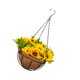 thumbnail image 4 of Ramo de flores artificiales en cesta colgante. Arreglo floral artificial. Estilo B, 4 of 9