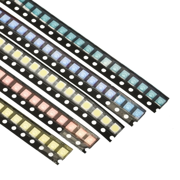 Uxcell 3528 Surface Mounted Devices LED Bulbs Light Emitting Diode Kit 5 Colors 200 Pack