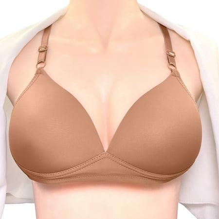 

JNGSA Workout Clothes for Women Ribbed Sports Bra Woman s Printing Gathered Together Daily Bra Underwear No Rims
