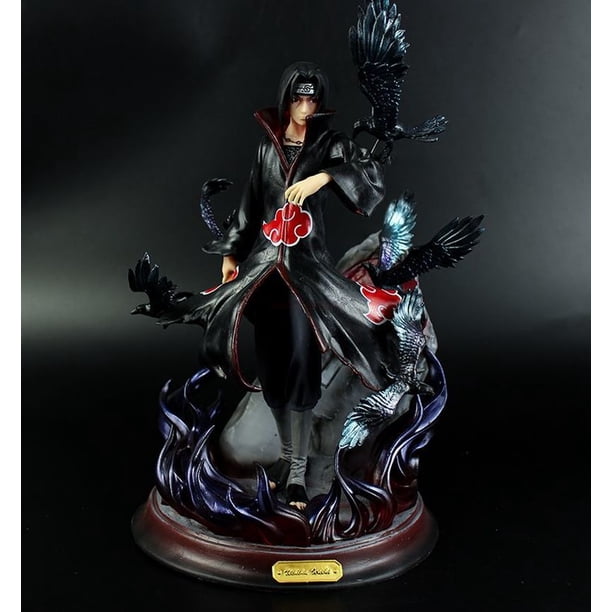 Figura de acción de Naruto Uchiha Itachi, versión de alta calidad, Hall Crow, dos cabezas, juguetes modelo de Naruto Gk Uchibo Itachi, 28cm Fivean Figuras de anime