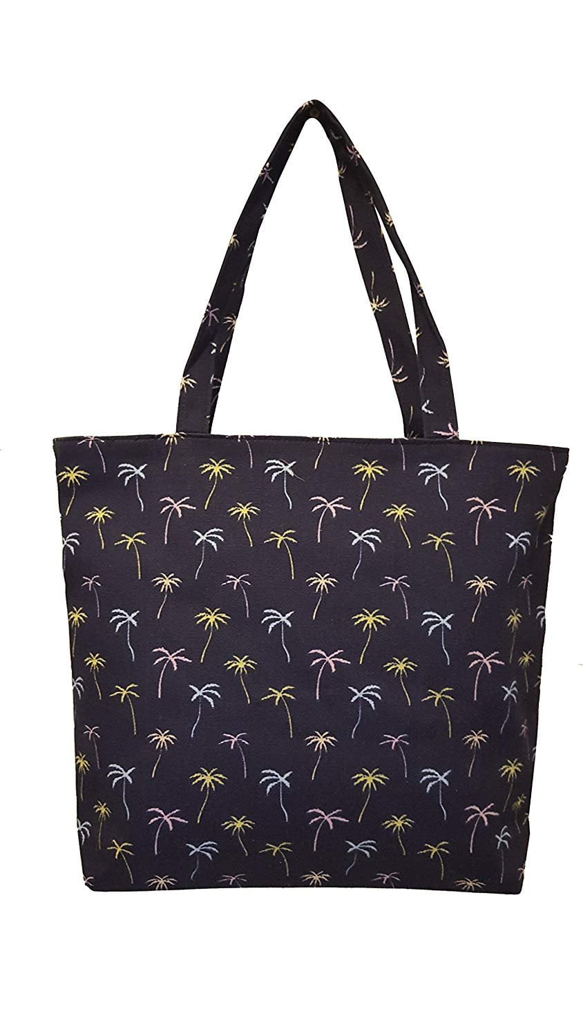101 BEACH Medium Size Zipper Top Beach Tote Bag