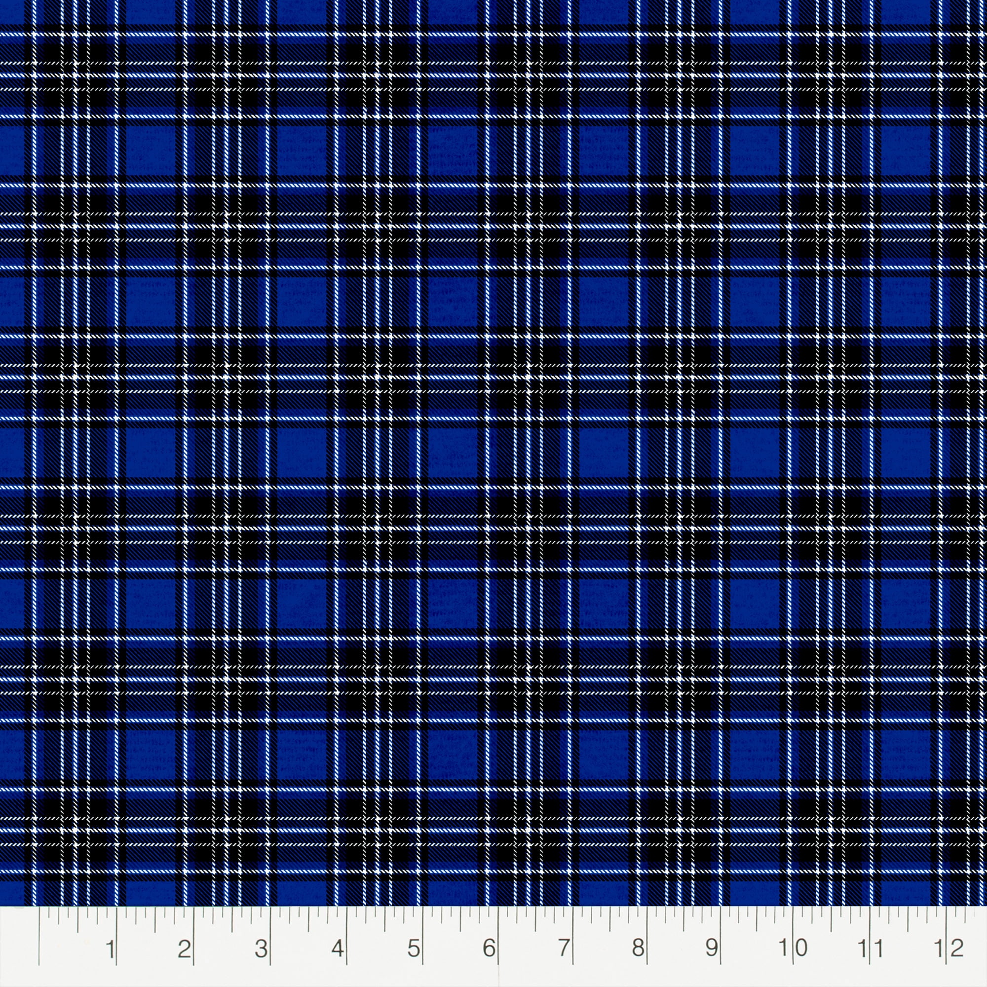 Create It 18"x21" Cotton Flannel Plaid Precut Sewing & Craft Fabric Bundle, Blue 15 Piece