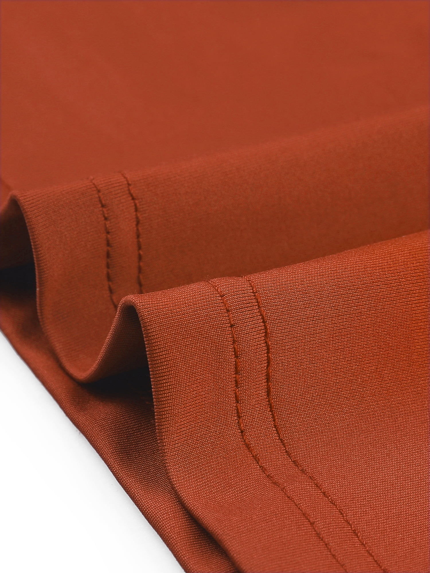 Women's Plus Top Puff Short Sleeve Tops Crew Neck Pleated Shirts Tunic Blouses 3X Red Brown