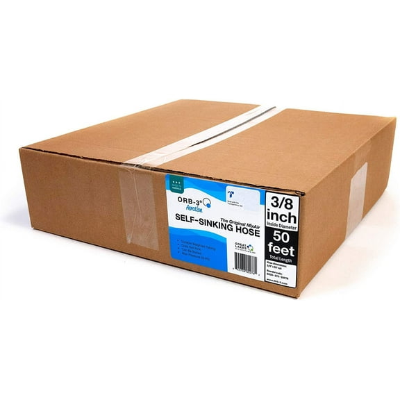 Mixair Aeration Tubing, ID 3/8 In, 50 Ft HAWA 3/8" Sinking Hose