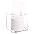 thumbnail image 1 of Caja dispensadora de pañuelos, soporte para cubierta, organizador de servilletas cuadrado transparente para almacenamiento de baño, cocina y dormitorio de oficina, 1 of 6