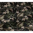 thumbnail image 4 of oneOone Cotton Jersey Black Fabric Floral & Leaves Tropical Fabric For Sewing Printed Craft Fabric By The Yard 58 Inch Wide, 4 of 4