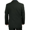 thumbnail image 5 of Stylish 2pc. Men's Regular Fit Dress Suit with 1 Free Pair of Socks - Black 54L, 5 of 6