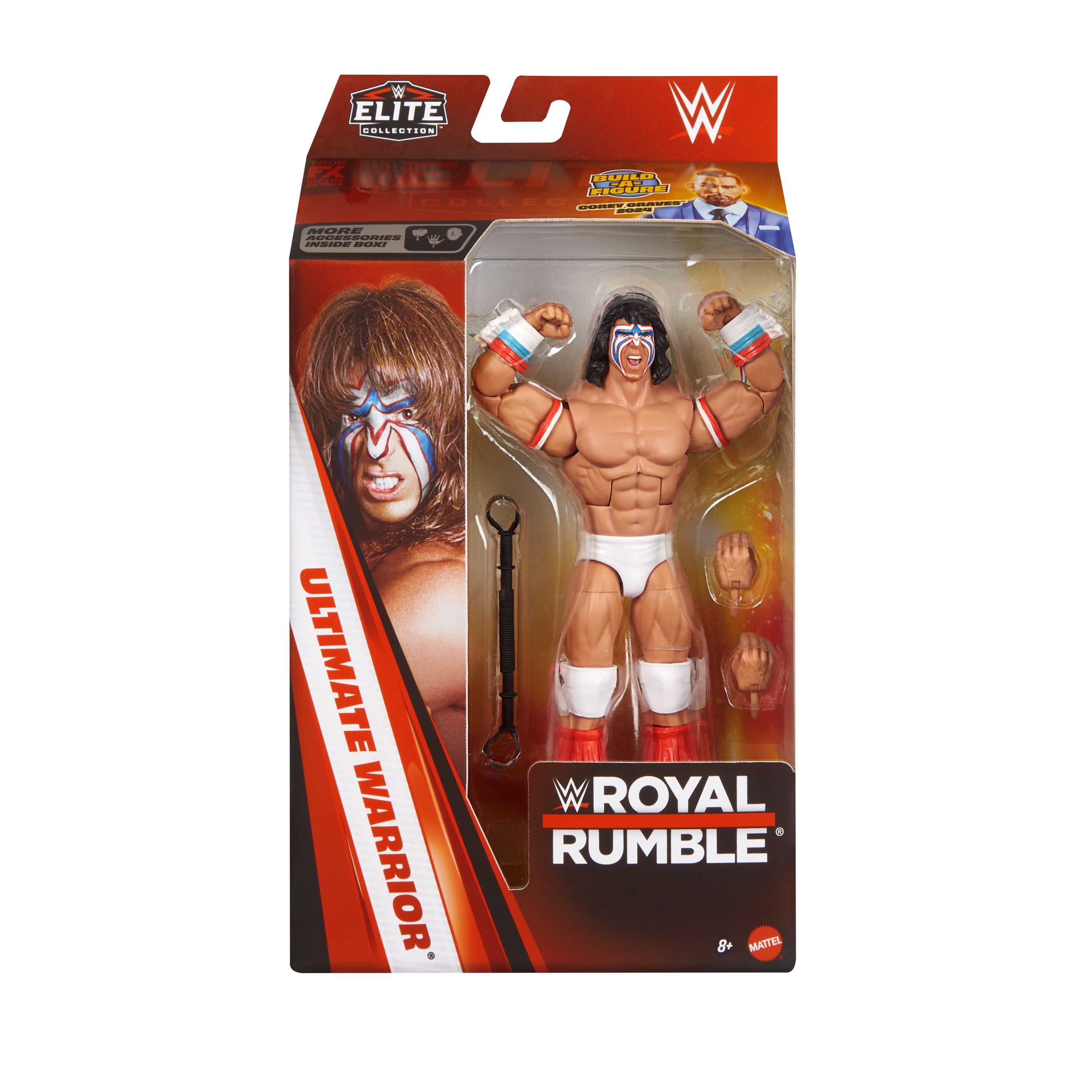 WWE Elite Collection Premium Live Event Ultimate Warrior Action Figure Set, Royal Rumble Collectible