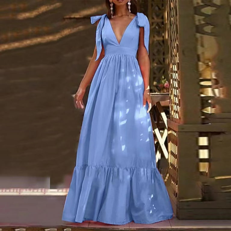 zuwimk Plus Size Dress,Plus Size Lace Chiffon Wrap V Neck Dresses Women Wedding Guest Midi Dress Blue,XXL - Walmart.com zuwimk Plus Size Dress,Plus Size Lace Chiffon Wrap V Neck Dresses Women Wedding Guest Midi Dress Blue,XXL - Walmart.com
