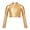 Gold, variant on Sholeno Kids Girls Shiny Dance Crop Tops Athletic Sports Gymnastics Fitness T-Shirts Ballet Hip Hop Turquoise 8