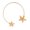 Gold, variant on Fashionable Alloy Flower/Starfish Open Collar Necklace Handmade Neck Accessory