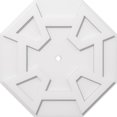 thumbnail image 1 of Ekena Millwork CMP24LG-01000 24 Po OD x 1 Po ID Carré Logan Architectural Grade PVC Contemporain Plafond Médaillon, 1 of 1