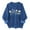 Blue, variant on Womens Crewneck Sweatshirt Oversized Long Sleeve Sweater No Hood Pullover Tops Floral Casual Clothes Black S