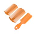 thumbnail image 3 of CHUANK 3pcs Double-sided Tooth Lice Combs Portable Hair Scalp Massaging Combs (Orange), 3 of 7