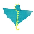 thumbnail image 3 of Kids Dinosaur Cape Coat Props Dragon Hood Cloak for Party Birthday Role Play Blue, 3 of 8