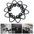 thumbnail image 5 of Anclajes de amarre para remolque, almacén, barco, 10 piezas de pernos de anillo en V de acero resistente, accesorios para camionetas (negro), 5 of 5