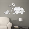 thumbnail image 3 of Removable Mirror Wall Sticker Waterproof Window Wall Decor Decal for Home Living Room Bedroom Decoration, Silver, 3 of 6
