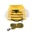 thumbnail image 2 of Cute Bee Traction Stylish Walking Dog Cat Soft Yellow With Sturdy Handle Bracelet Outdoor Adventures Traction Rope Grid Wing Style M, 2 of 9