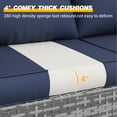 thumbnail image 5 of UDPATIO Outdoor Cushions for Patio Furniture, 4'' Replacement Cushions for Outdoor Furniture, Water-Resistant Patio Furniture Sectional Cushions for Sofa Couch Bench, Navy, 5 of 10