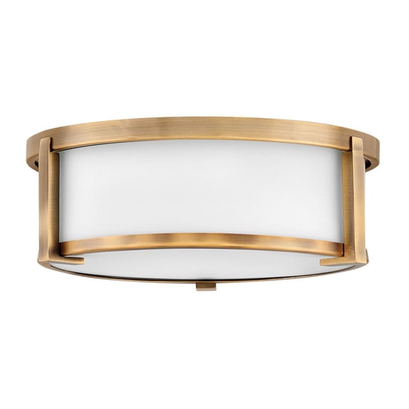 2 Light Medium Flush Mount In Transitional Style 13.25 Inches Wide By 4.75 Inches High-Brushed Bronze Finish Hinkley Lighting 3241Br