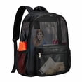 thumbnail image 1 of Reayehane Heavy Duty Mesh Backpack See Through College Backpack With Padded Shoulder Straps For Swimming Outdoor Sports (Black ), 1 of 5