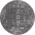 thumbnail image 2 of Unique Loom 3151883 Tapis Rond 3 Pi. 3 Po. x 3 Pi. 3 Po. Casino Sofia, Gris Foncé, 2 of 2