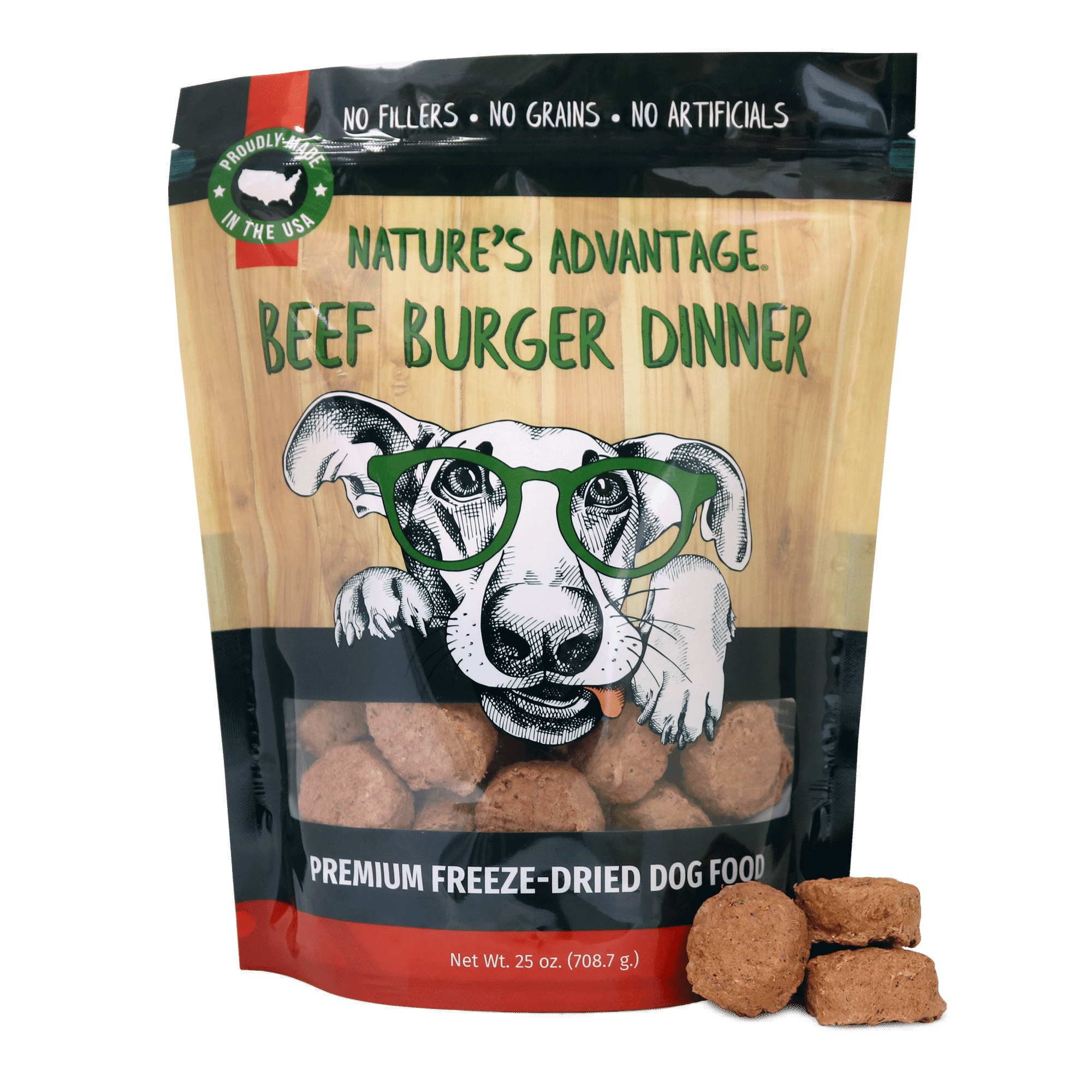 Nature's Advantage Dog Food, Beef Burger Dinner 25 oz
