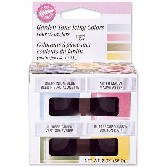 Icing Colors 1/2 Ounce 4/Pkg Garden Tone