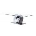 thumbnail image 2 of White and Dark Grey Two Tone Ultra modern Coffee Table with Glass Top, 2 of 2