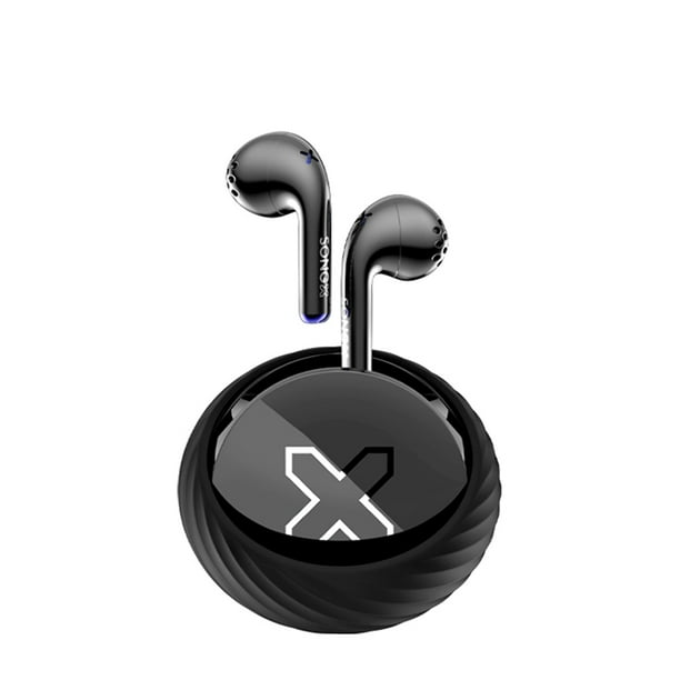 Auriculares SONGX SX08 BT 5.0 Audífonos inalámbricos verdaderos con micrófono X-Bass 13 mm Altavoz Auriculares intrauditivos Auriculares de música Auriculares deportivos a prueba de sudor Control táct SONGX Auriculares