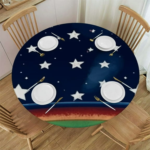 BANET Round Tablecloth ,Baseball Sport Decorative Polyester Table Cloths,Waterproof Table Cover for Home,Holiday,Party,Indoor and Outdoor 31"-35