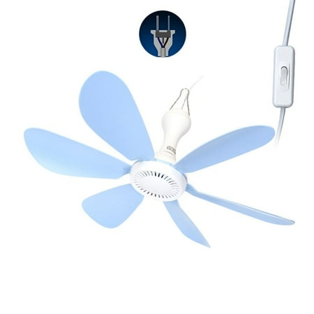 

DancePeanut AC 220V 20W 6 Leaves 16.5 Ceiling Fan mini Fan dormitory net fan with 1.8m Cord Can not Support AC 110V