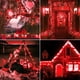 thumbnail image 5 of Luces Solares en Cadena JMEXSUSS 4 Paquetes 400 LED Rojas Impermeables, 5 of 8