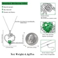 thumbnail image 5 of Beautlace 18K White Gold Plated Heart Rose Birthstone Necklace for Women,Crystal Pendant Jewelry Gift for Wife Mom Girlfriend,Birthday Valentine’s Day Mother’s Day Gift, 5 of 10