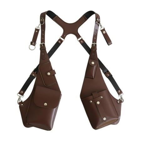 KiBcsLic Shoulder Harness Bag Casual Wallet for Themed Party Biking Stage Performance