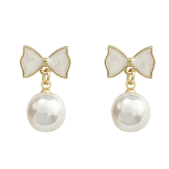 DESIGNICE Pearl Earrings,Jewelry Stud Earrings for Women,S925 Silver Pin Material Stud Earrings