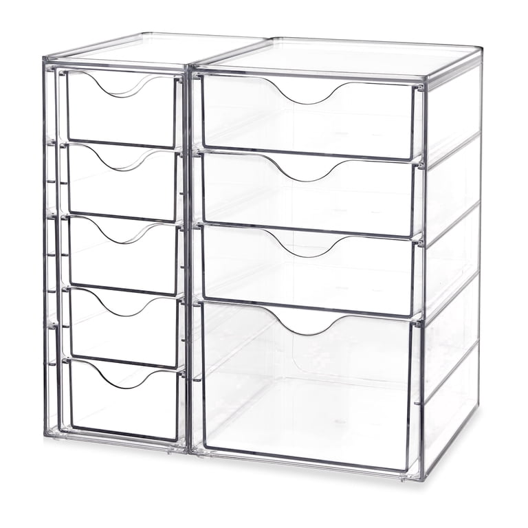 Clear Acrylic Makeup Organizer with 9 Drawers photo 1
